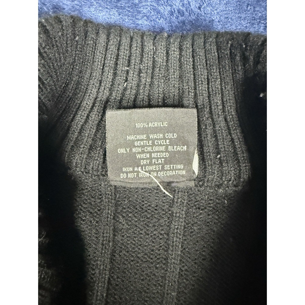 Southpole L Black White Gray 1/4 zip sweater - Picture 6 of 7